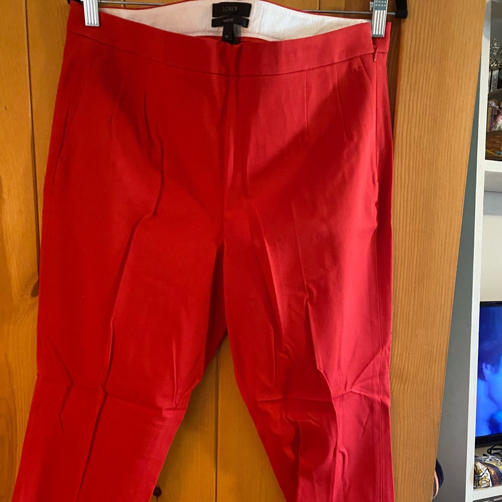 Red JCrew Martie Pants